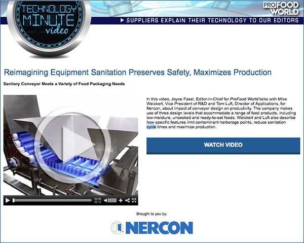 Sanitary Conveyor Video