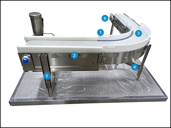 Sanitary MatTop Conveyor